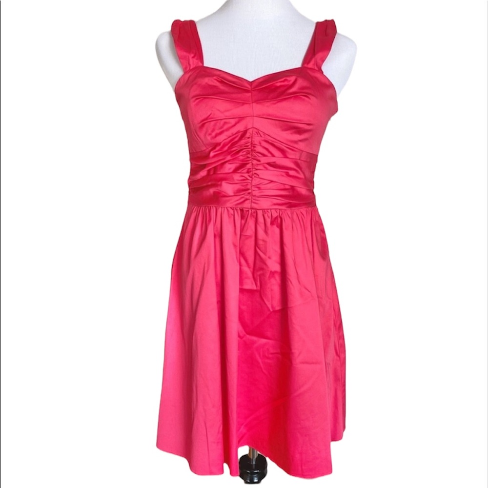 Express dress w sweetheart ruched bodice